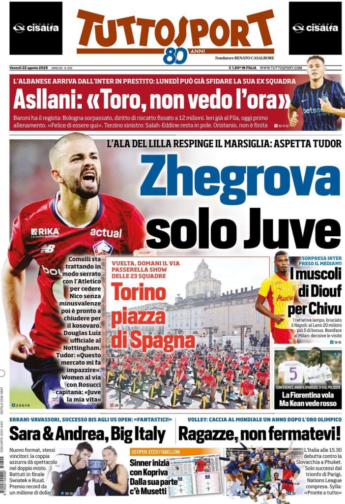 Le prime pagine sportive nazionali - 22 agosto 2025 33 WhatsApp Image 2025 08 22 at 07.52.00 3