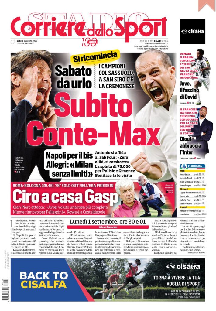 Le prime pagine sportive nazionali - 24 agosto 2025 34 WhatsApp Image 2025 08 23 at 07.33.15 2