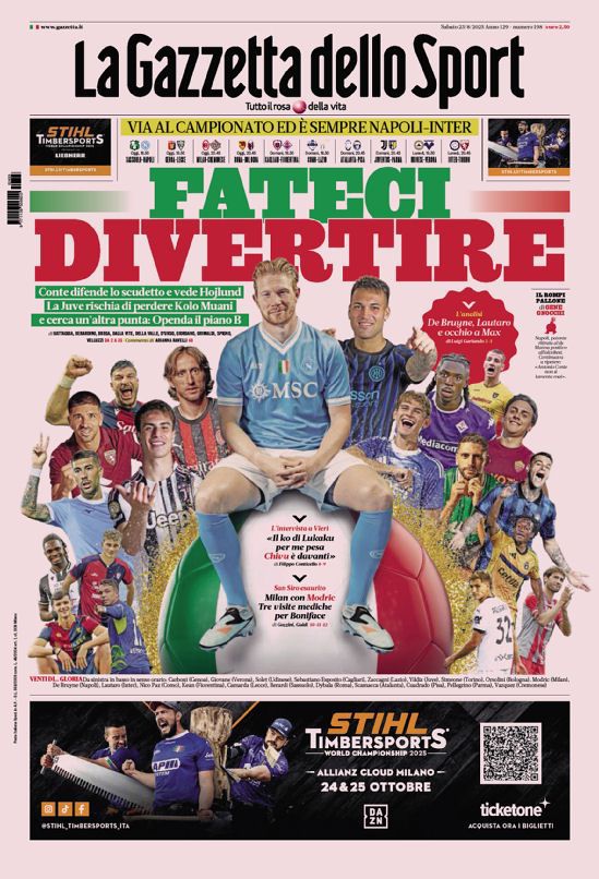 Le prime pagine sportive nazionali - 24 agosto 2025 32 WhatsApp Image 2025 08 23 at 07.33.15 3