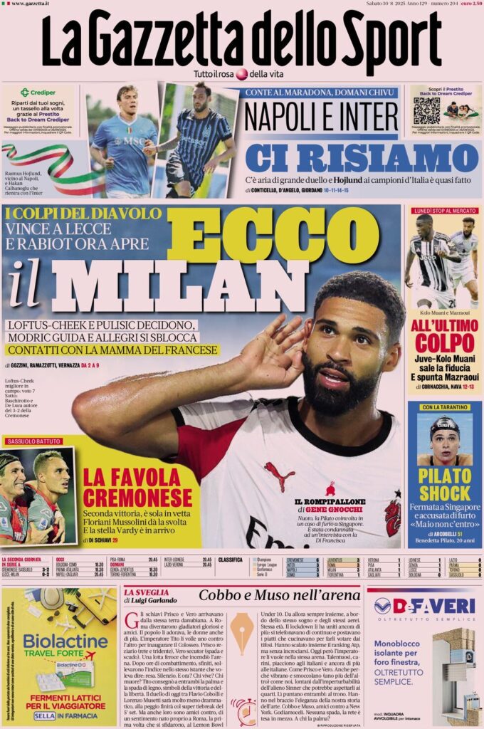 la gazzetta dello sport 063807786