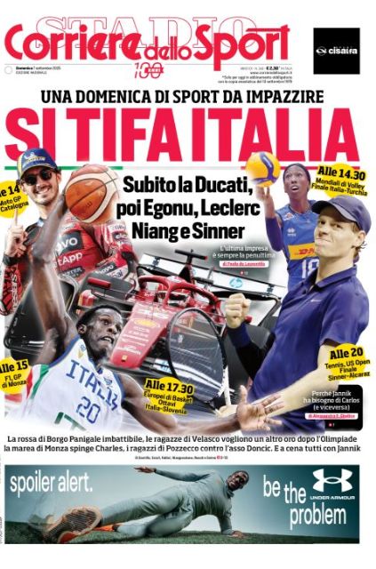 Le prime pagine sportive nazionali - 7 settembre 2025 34 WhatsApp Image 2025 09 07 at 07.26.27 1