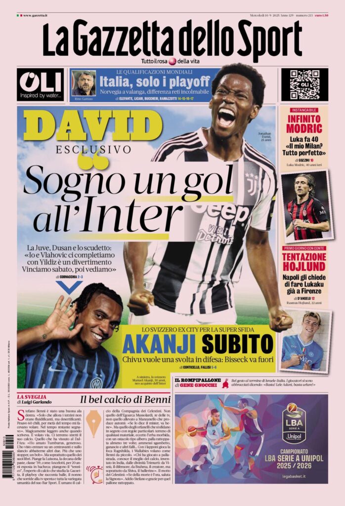 Le prime pagine sportive nazionali - 10 settembre 2025 34 WhatsApp Image 2025 09 10 at 08.03.15 1