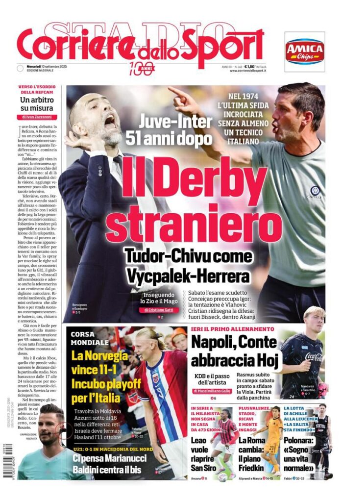 Le prime pagine sportive nazionali - 10 settembre 2025 32 WhatsApp Image 2025 09 10 at 08.03.16