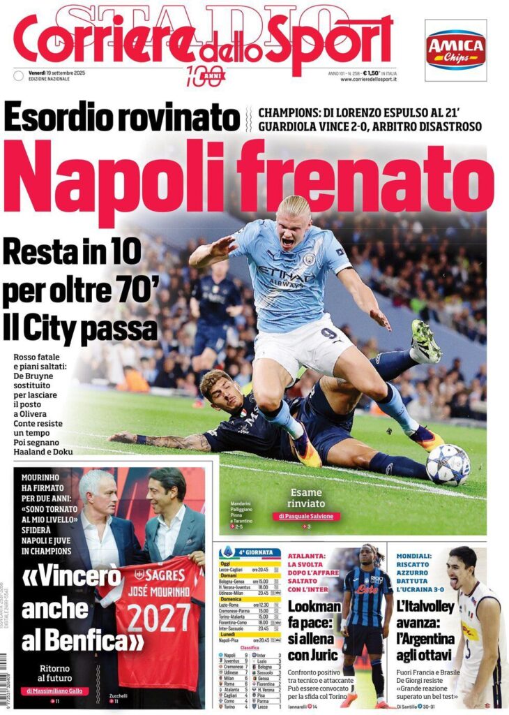 Le prime pagine sportive nazionali - 19 settembre 2025 34 WhatsApp Image 2025 09 19 at 07.54.37 1