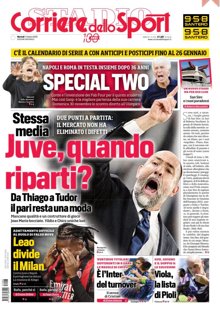 Le prime pagine sportive nazionali - 7 ottobre 2025 32 WhatsApp Image 2025 10 07 at 07.38.58