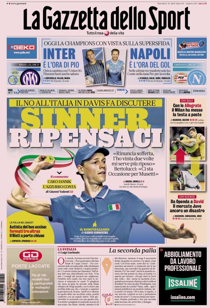 la gazzetta dello sport 0315112nt