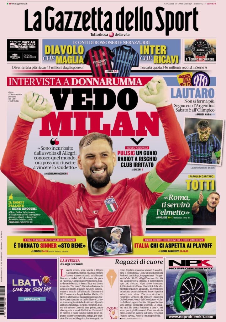 la gazzetta dello sport 031511kij
