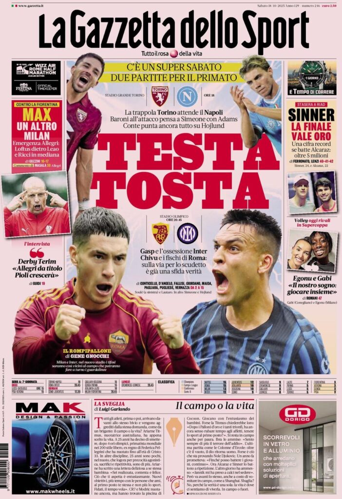 la gazzetta dello sport 0315124tq