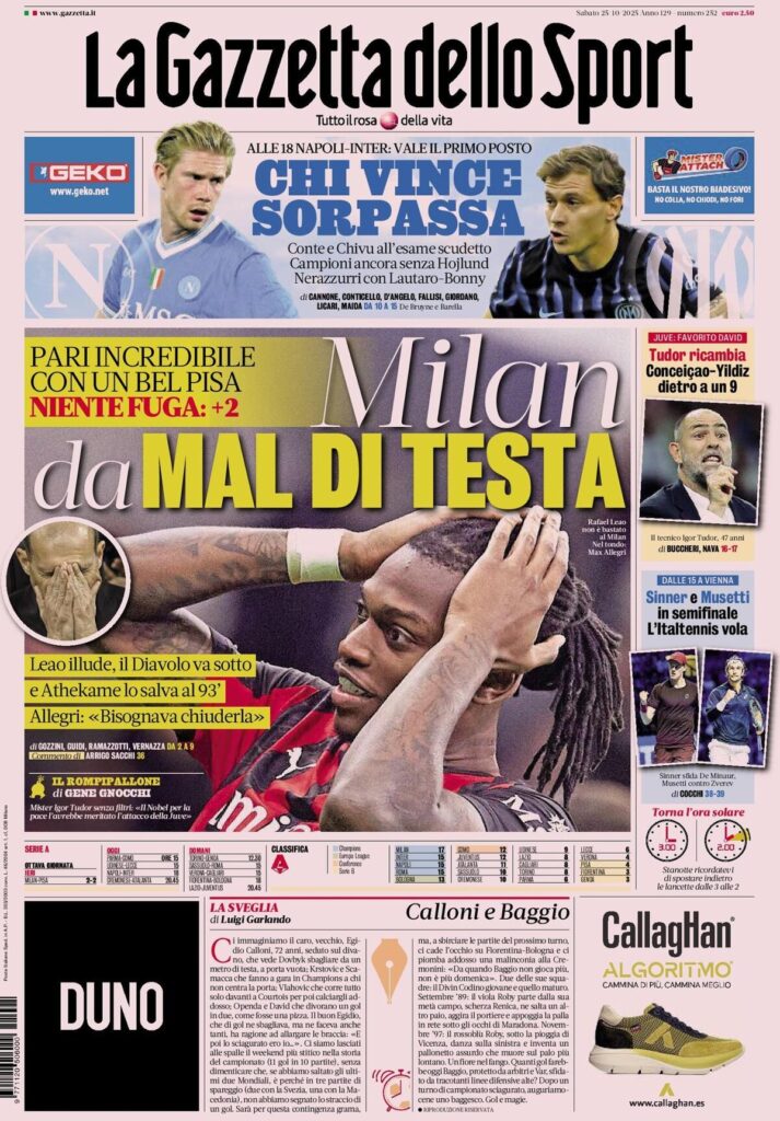 la gazzetta dello sport 070028yyg