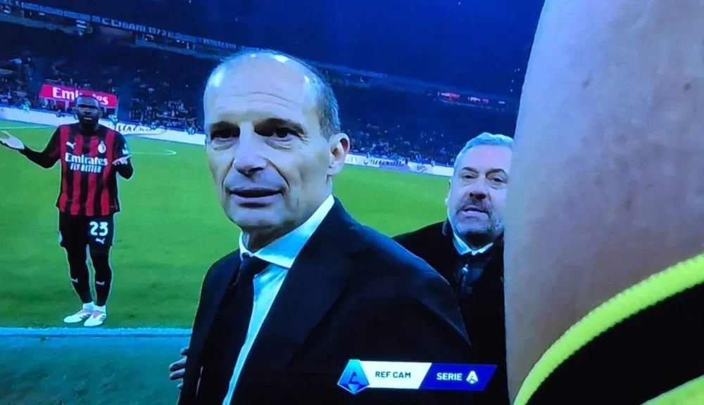 Espulsione Allegri, c’era grande attesa per la decisione del Giudice Sportivo: una sanzione pesante per il tecnico del Milan