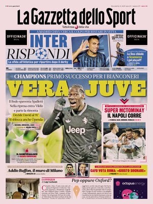 Le prime pagine sportive nazionali – 26 novembre 2025 32 la gazzetta dello sport 0601557uq