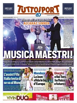 Le prime pagine sportive nazionali - 16 novembre 2025 34 tuttosport 021203drb
