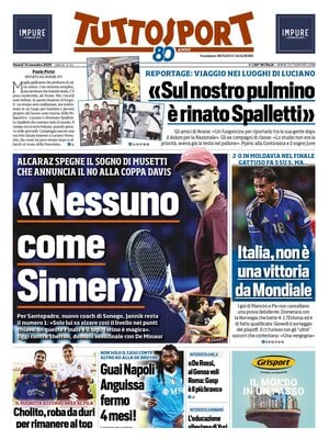 Le prime pagine sportive nazionali - 14 novembre 2025 34 tuttosport 021204u9c