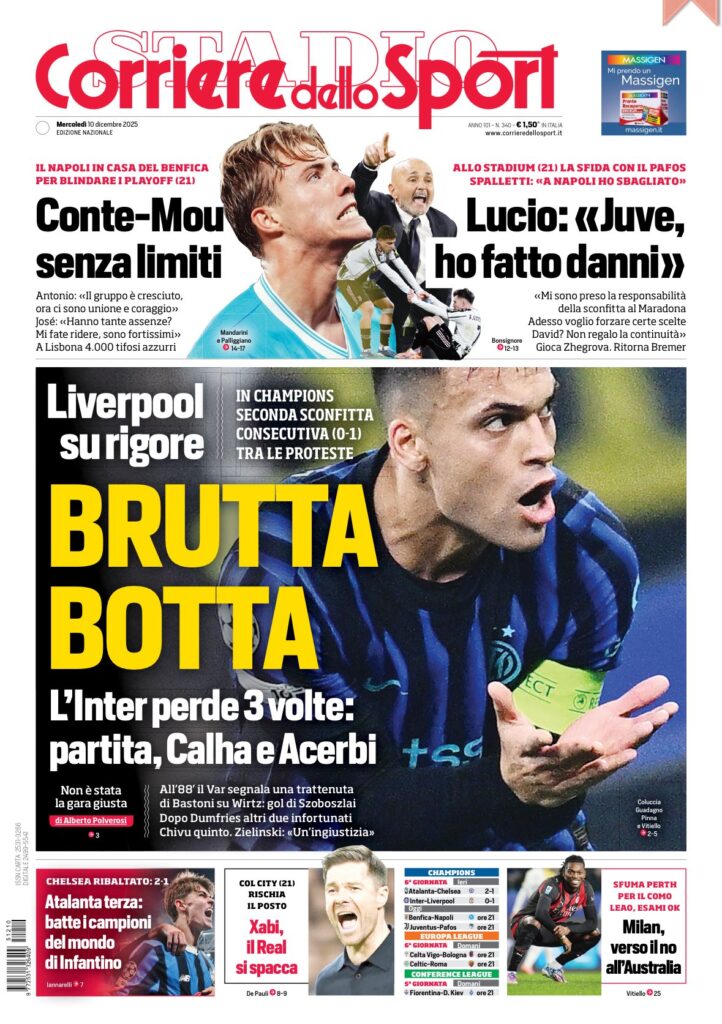 Le prime pagine sportive nazionali – 10 dicembre 2025 33 IMG 0815