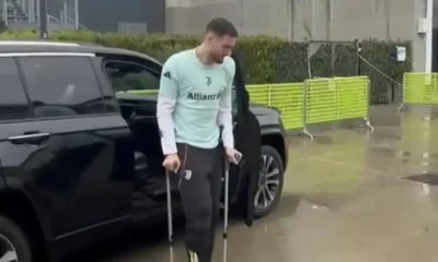 gatti infortunio stampelle