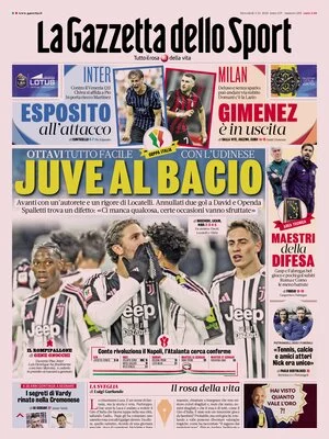 Le prime pagine sportive nazionali – 3 dicembre 2025 32 la gazzetta dello sport 063814udm