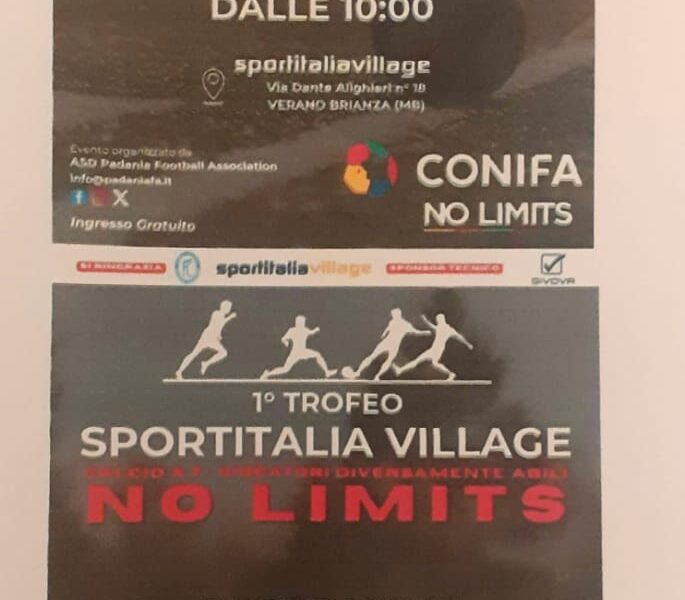 1° Trofeo Sportitalia Village No Limits, tutto pronto per il quadrangolare dedicato alla disabilità: le informazioni