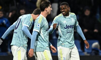 esultanza Kalulu Sassuolo Juve