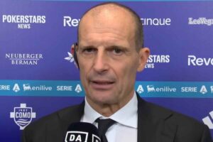 Max Allegri durante un'intervista