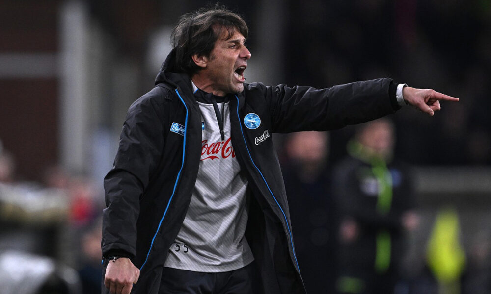 Napoli, parla Conte: «Abbiamo sbagliato un po’ troppo. Prendiamo altri tre punti per la zona Champions. Mancano 8 partite e…»