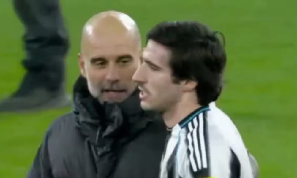 Guardiola in pressing su Tonali al termine di Manchester City Newcastle: «Ecco cosa ci siamo detti» – VIDEO