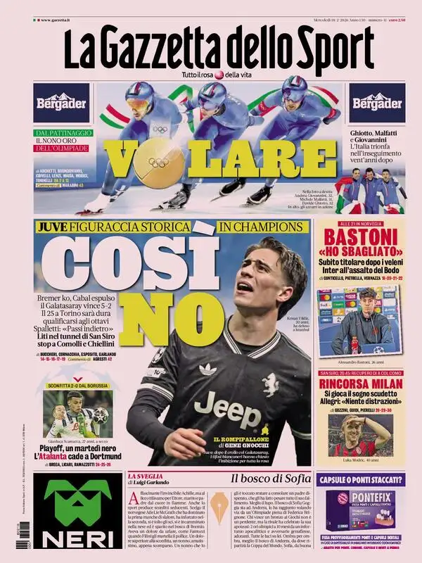 Le prime pagine dei quotidiani sportivi – 18 febbraio 2026 27 image 22