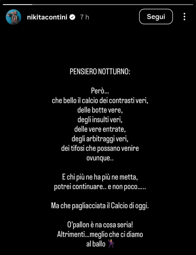 Napoli, Contini si sfoga sui social: «Che pagliacciata il calcio di oggi! Meglio che ci diamo al ballo» - FOTO 27 image 34