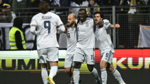 esultanza gol Kean Bosnia Italia