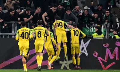 esultanza gol Pinamonti Juve Sassuolo