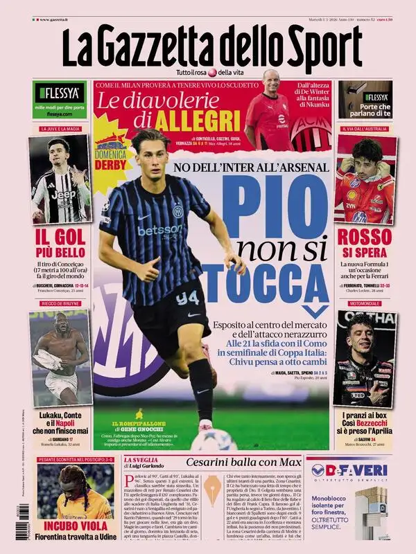 Le prime pagine dei quotidiani sportivi – 3 marzo 2026 27 image 3