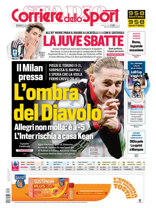 Le prime pagine dei quotidiani sportivi – 22 marzo 2026 28 image 40