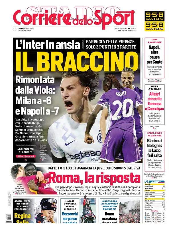 Le prime pagine dei quotidiani sportivi – 23 marzo 2026 28 image 43