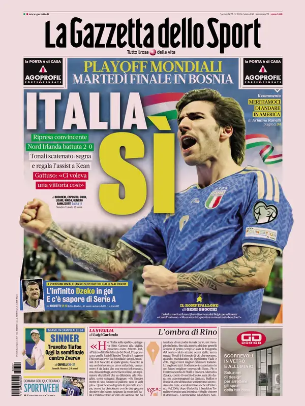 Le prime pagine dei quotidiani sportivi – 27 marzo 2026 32 image 45