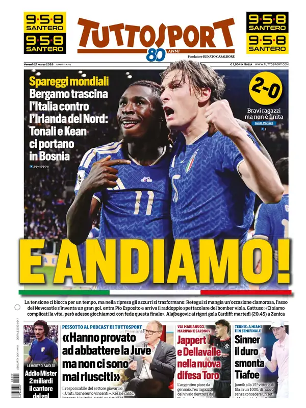Le prime pagine dei quotidiani sportivi – 27 marzo 2026 34 image 47