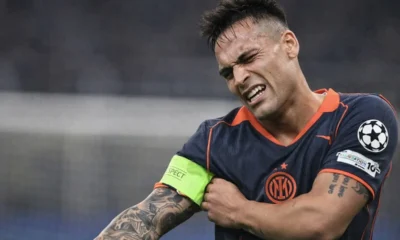 Un dolorante Lautaro Martinez, capitano dell'Inter