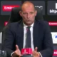 Allegri, allenatore del Milan, in conferenza stampa