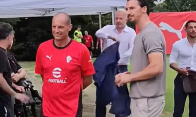 Allegri e Ibrahimovic a Milanello