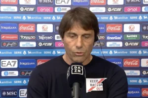 Conte a Dazn dopo una partita
