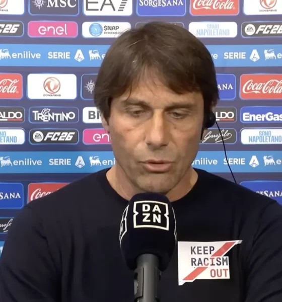 Conte a Dazn dopo una partita