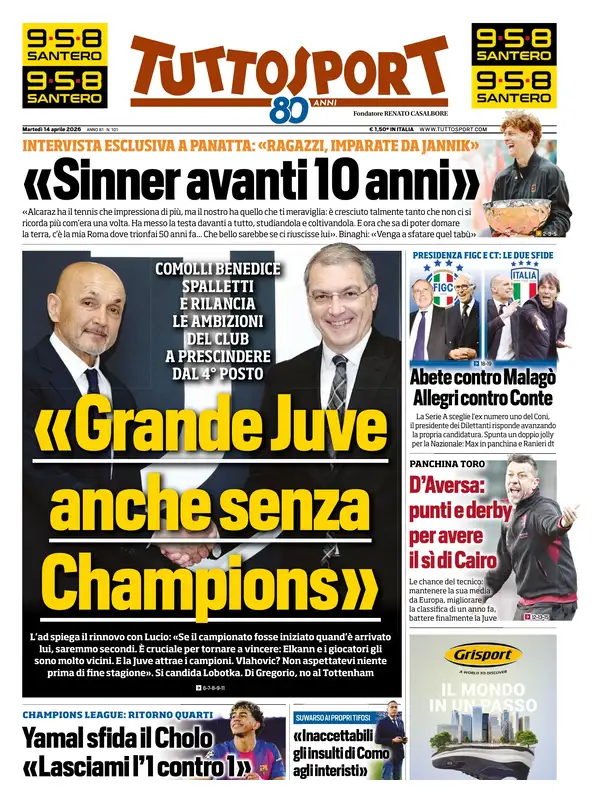 Le prime pagine dei quotidiani sportivi – 14 aprile 2026 34 image 26