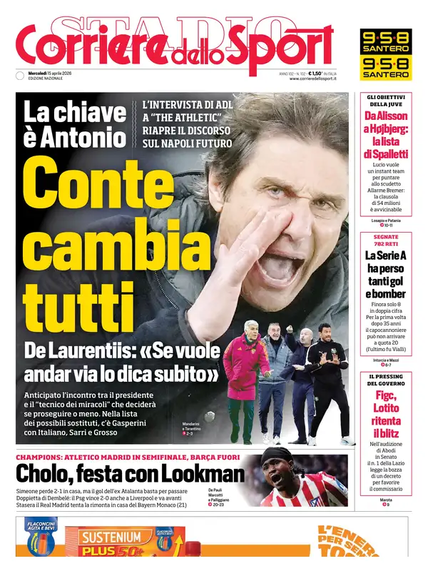 Le prime pagine dei quotidiani sportivi – 15 aprile 2026 33 image 28
