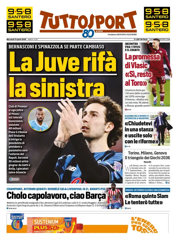 Le prime pagine dei quotidiani sportivi – 15 aprile 2026 34 image 29