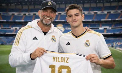 Klopp e yildiz con la maglia del Real Madrid