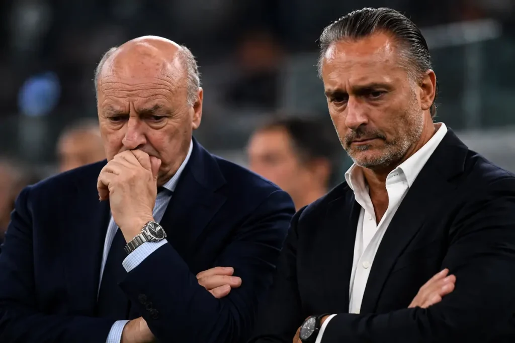 Marotta e Cardinale tristi