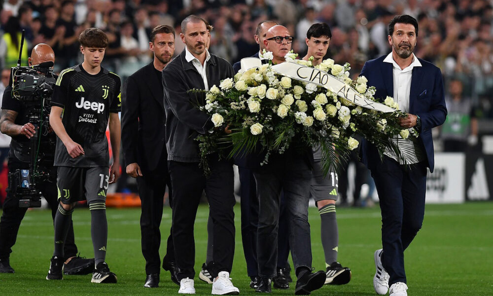 Juve Bologna, l’emozionante saluto a Manninger: il tributo all’ex portiere e le lacrime di Buffon – VIDEO
