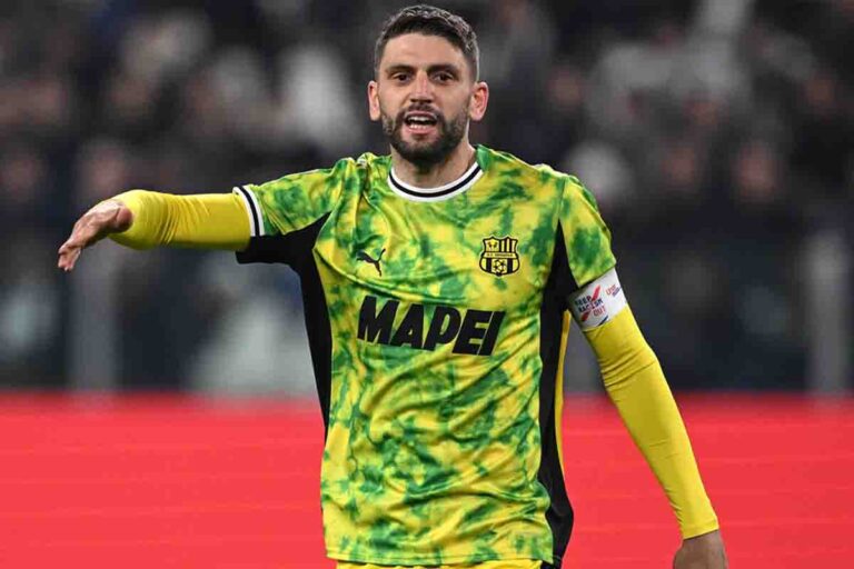 L'attaccante del Sassuolo, Domenico Berardi