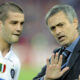 Cristian Chivu insieme al suo ex allenatore all'Inter, José Mourinho