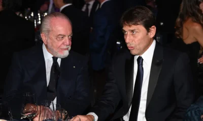Conte e De Laurentiis che parlano