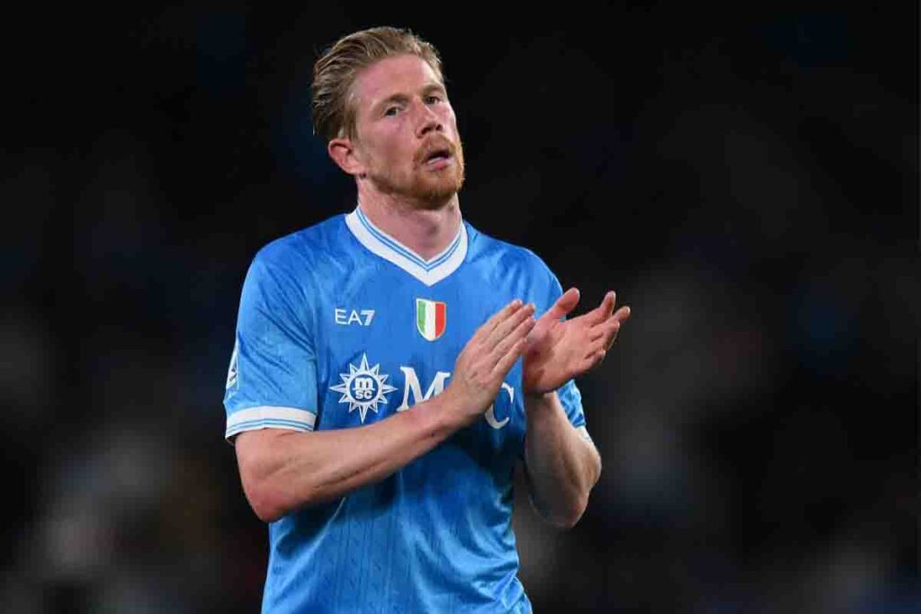 Il centrocampista del Napoli, Kevin De Bruyne