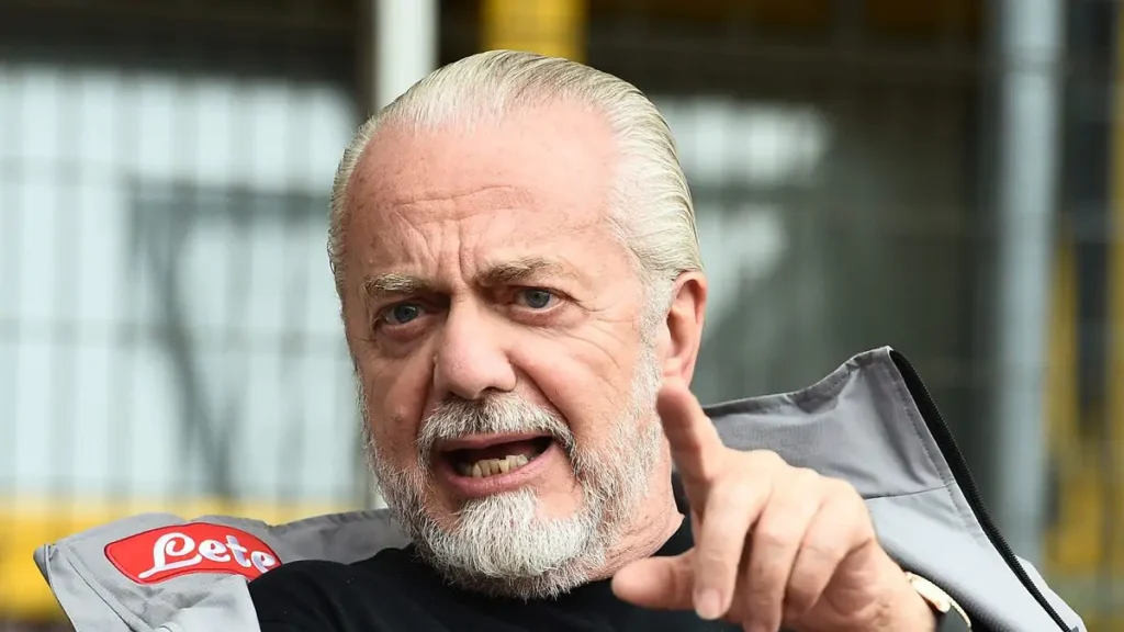 Il presidente del Napoli, Aurelio De Laurentiis